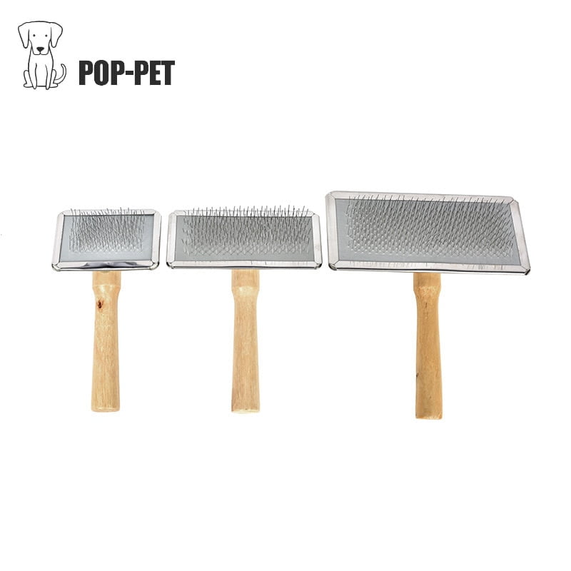 Dogs Hair Remover Brush Pet Cat Grooming Brush Wood...