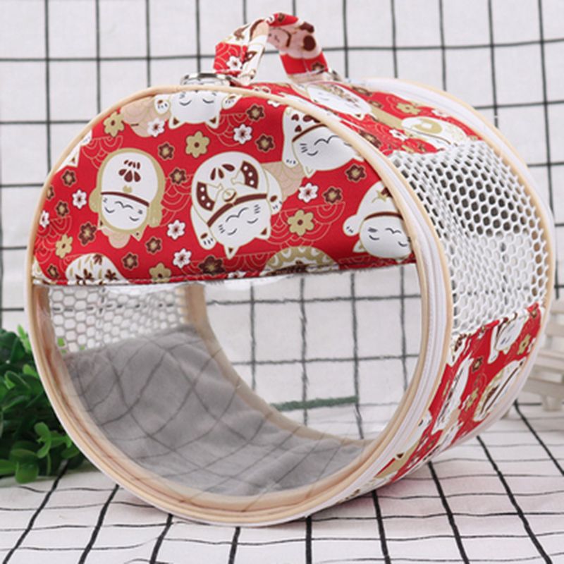 Hamster Carrier Outside Bag Small Animal Portable Sugar Glider Outgoing Travel Bag Breathable Carrying Bag Backpack for Hedgehog - Image 3